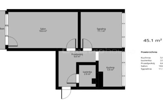 Teofilów – Wici – 45 m2 – rozkładowe – do remontu