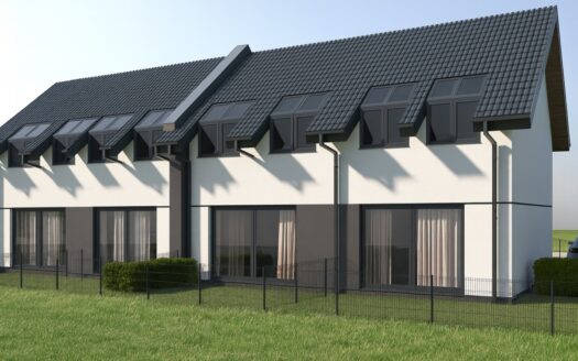 Szeregowiec dwupoziomowy 60 m² + ogródek + strych