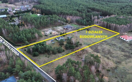 Działka budowlana Sąsieczno przy lesie