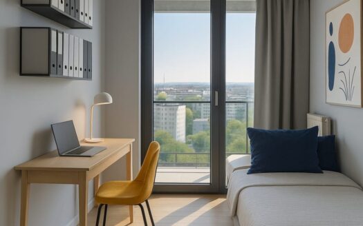 Apartament 3 pokoje z loggią w Hanza Tower