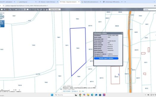Działka inwestycyjna przy S1