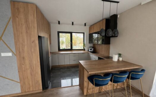 Dom 2024 107 m² działka 1124 m² wyposażony Sienno