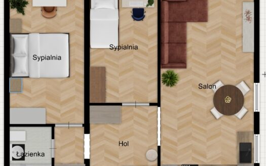 Bezpośrednio – 3 pokoje na Służewcu, po remoncie