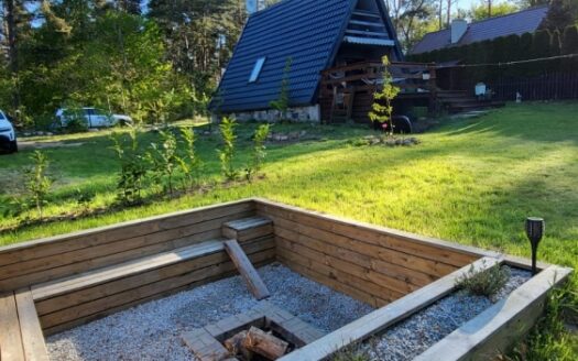 Bożepole Królewskie Dom nad jeziorem taras, las