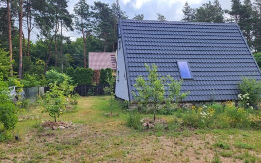 Bożepole Królewskie Dom nad jeziorem taras, las