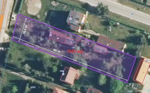 Działka 1629 m² z mediami | Sędziszów
